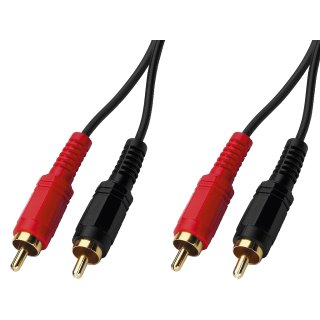 Monacor Cinch / RCA  Audio Verbindungskabel 1,2 m oder 3 m