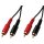 Monacor Cinch / RCA  Audio Verbindungskabel 1,2 m oder 3 m