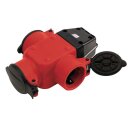 3-fach Gummikupplung mit Klappdeckel 230V / 16A IP44