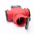 3-fach Gummikupplung mit Klappdeckel 230V / 16A IP44