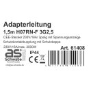 as - Schwabe Camping Adapterkabel mit Spannnungsanzeige, 1,5 m CEE Stecker 3-polig auf Schukokupplung