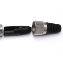 10 St. Klinkenstecker 6,3 mm mono farbig Metallgehäuse Lötanschluß