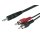 Monacor Cinch / RCA  Audio Adapterkabel mit 3,5 mm Stereo Klinkenstecker auf 2 x Cinch-Stecker