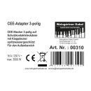 CEE Camping Adapter 230V / 16A  3-polig auf Schutzkontaktsteckdose 230V/16A